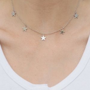 Brandy Melville silver star choker